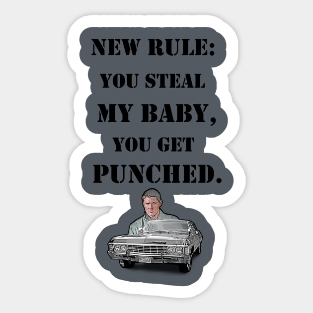 Dean's Baby Sticker by Winchestered